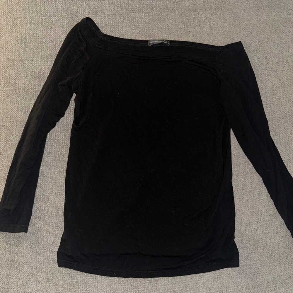 Elegant Black Off-Shoulder Top